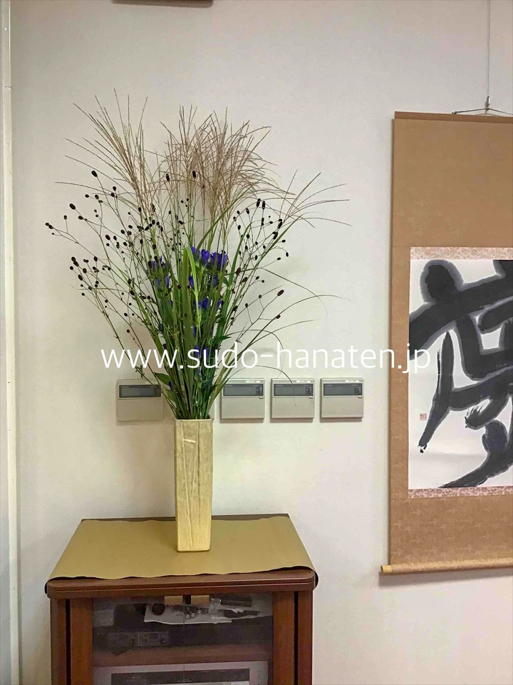 書道展での出張装飾